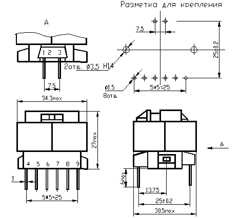 Трансформатор ТП-216